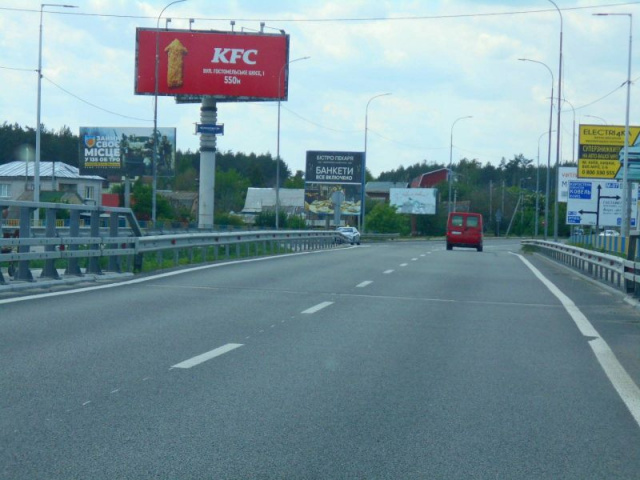 Щит 6x3,  м. Ірпінь, траса М-07 "Київ-Ковель", км 23+300 ліво