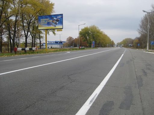 Щит 6x3,  Черкаська траса, траса Н-08 "Бориспіль-Дніпро-Запоріжжя", км 5+700 право, в'їзд в м. Бориспіль з Дніпра (Переяслава)