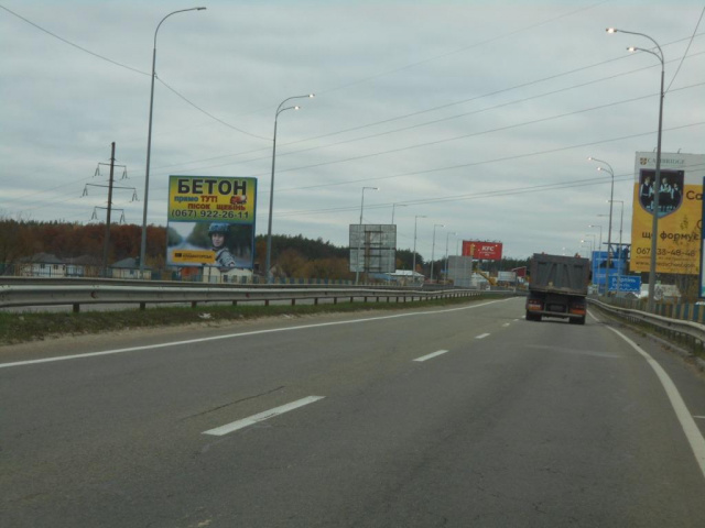 Щит 6x3,  м. Ірпінь, траса М-07 "Київ-Ковель", км 22+975 ліво