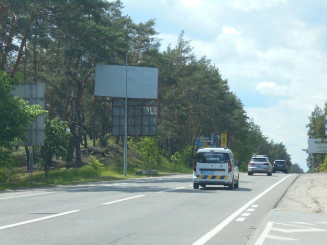 Щит 6x3,  м. Буча, траса М-07 "Київ-Ковель", км 24+870 ліво, вул. Шевченка