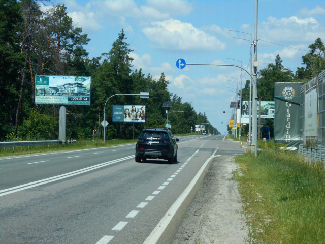 Щит 6x3,  Конча-Заспа, траса Р-01, км 29+000 право