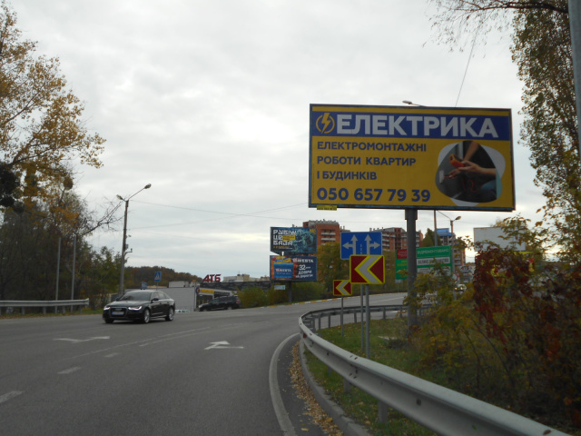 Щит 6x3,  м. Обухів, вул. Київська, право, в'їзд в м. Обухів з м. Києва, Українки