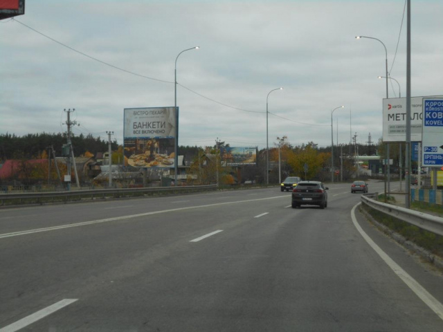 Щит 6x3,  м. Ірпінь, траса М-07 "Київ-Ковель", км 23+400 ліво, вул. Свято-Покровська, 2а