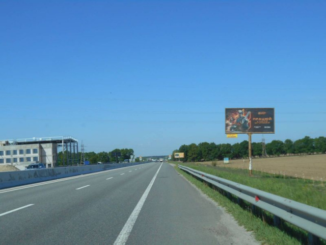 Щит 6x3,  Траса М-01 "Київ-Чернігів-Нові Яриловичі", км 24+200 ліво, об'їзд м. Бровари