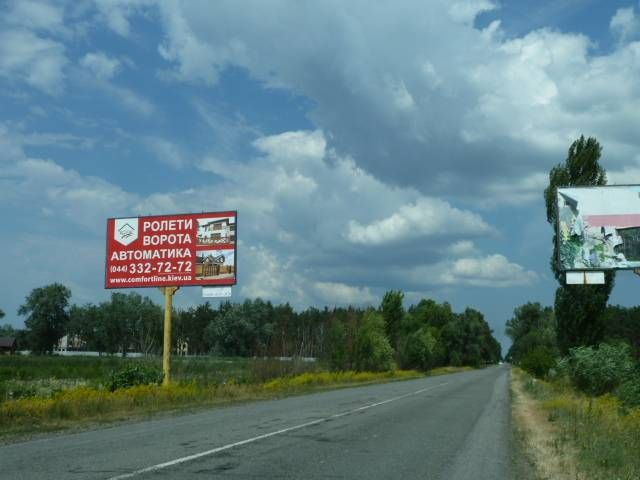 Щит 6x3,  с. Хотянівка, траса Р-69 "Київ-Вишгород-Десна", км 32+900 ліво