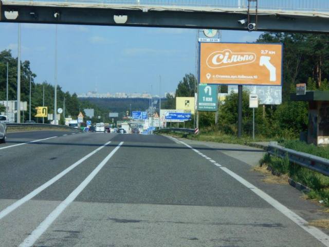 Щит 6x3,  с. Капітанівка, траса М-06 "Київ-Чоп" (Житомир), км 24+120 ліво