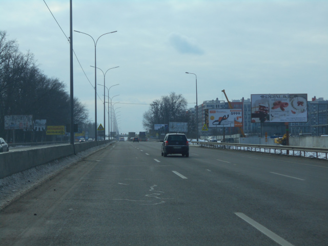 Щит 6x3,  с. Гатне, траса М-05 Київ-Одеса, км 14+625 право