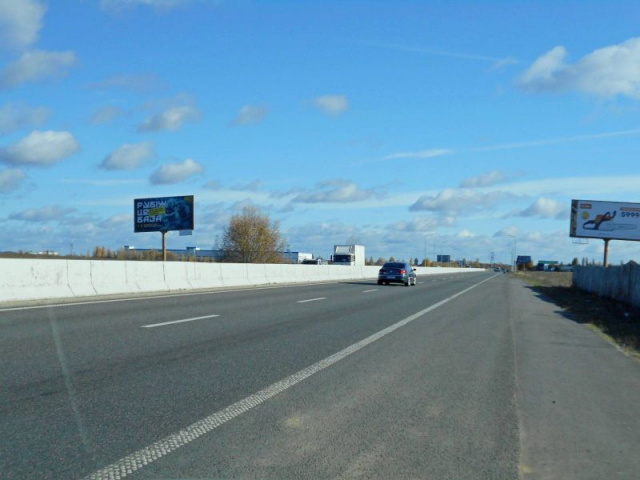 Щит 6x3,  Траса М-01 "Київ-Чернігів-Нові Яриловичі", км 24+200 лівоо, об'їзд м. Бровари