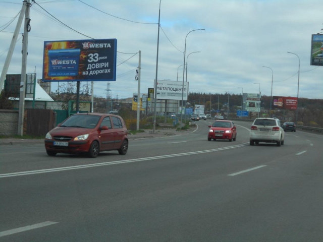 Щит 6x3,  м. Ірпінь, траса М-07 "Київ-Ковель", км 23+450 право