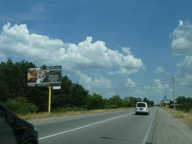 Щит 6x3,  с. Хотянівка, траса Р-69 "Київ-Вишгород-Десна", км 28+450 ліво, в'їзд в Хотянівку