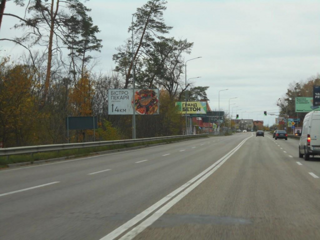 Щит 6x3,  смт. Гостомель, траса М-07 "Київ-Ковель", км 21+600 ліво