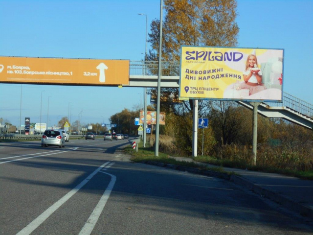 Щит 6x3,  смт. Глеваха, траса М-05 Київ-Одеса, км 27+190 ліво