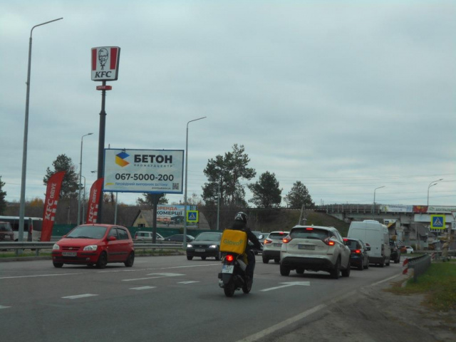 Щит 6x3,  м. Буча-м. Гостомель, траса М-07 "Київ-Ковель", км 23+875 право, вул. Гостомельське шосе-вул. Свято-Покровська