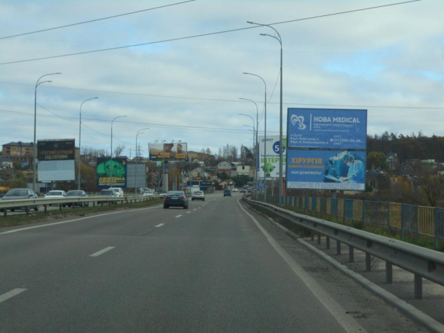 Щит 6x3,  м. Ірпінь, траса М-07 "Київ-Ковель", км 22+975 ліво