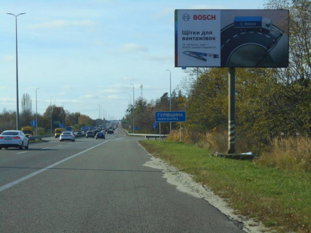 Щит 6x3,  с. Гурівщина, траса М-06 "Київ-Чоп" (Житомир), км 30+350 право