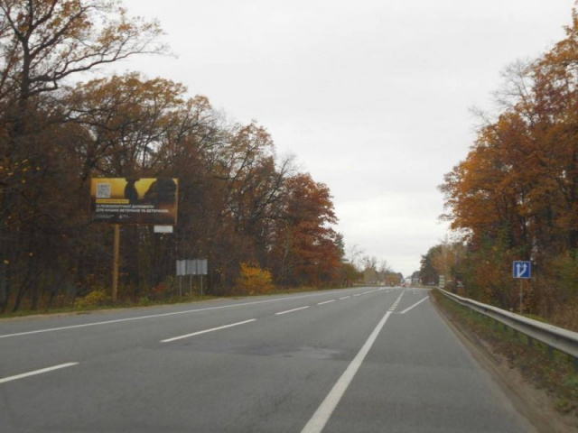 Щит 6x3,  смт. Ворзель, траса М-07 "Київ-Ковель", км 32+300 ліво