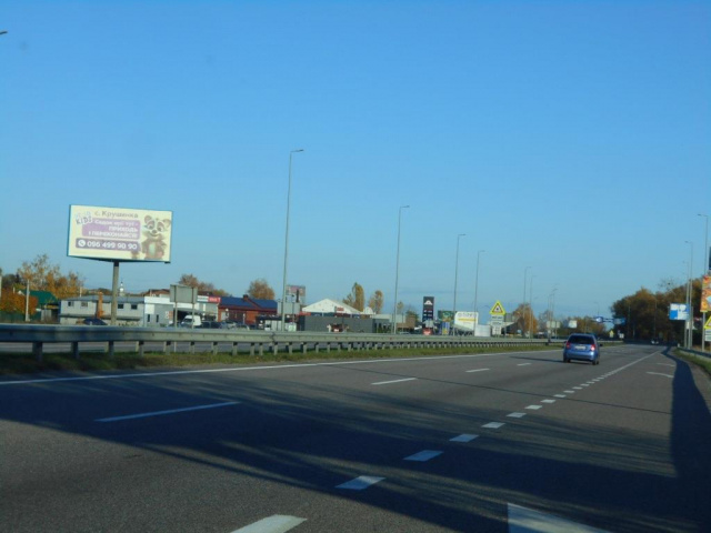 Щит 6x3,  смт. Глеваха, траса М-05 Київ-Одеса, км 27+040 право