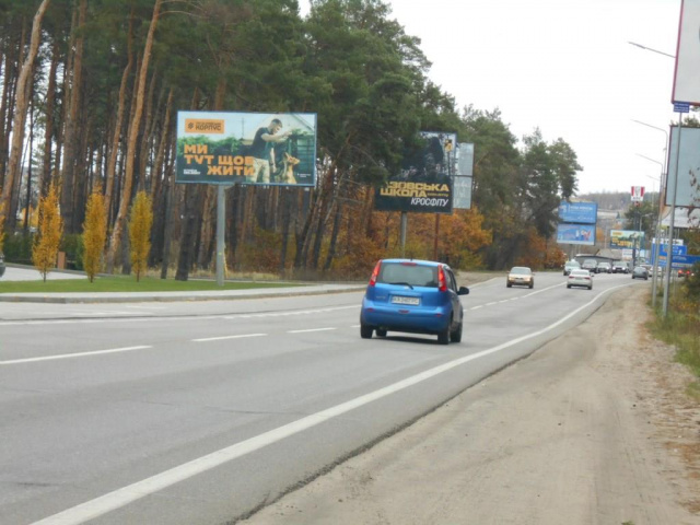 Щит 6x3,  м. Буча, траса М-07 "Київ-Ковель", км 24+750 право, вул. Шевченка