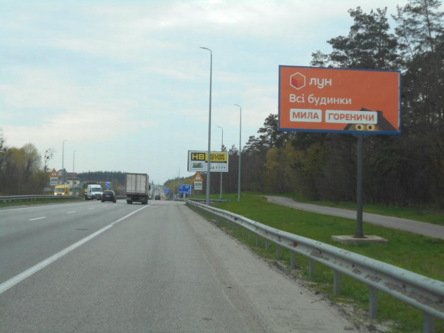 Щит 6x3,  с. Любимівка, траса М-06 "Київ-Чоп" (Житомир), км 34+800 право