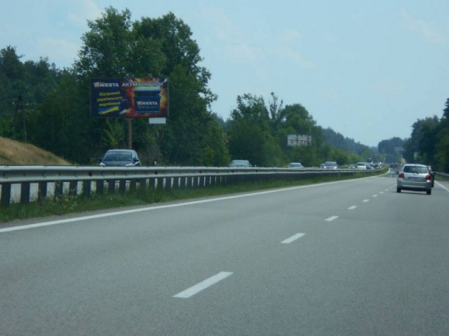 Щит 6x3,  Дніпровське шосе, траса Н-01 "Київ-Знам'янка", км 36+700 ліво