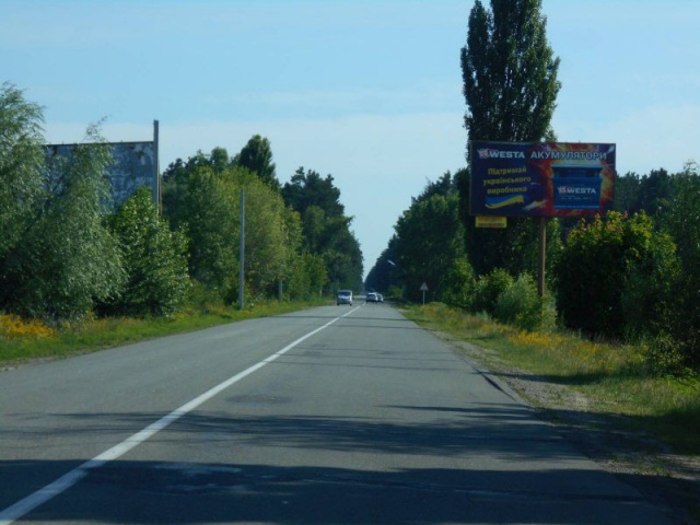 Щит 6x3,  с. Хотянівка, траса Р-69 "Київ-Вишгород-Десна", км 32+900 право