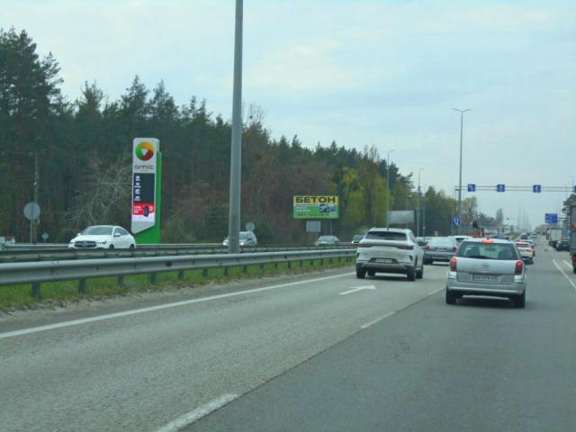 Щит 6x3,  с. Мила, траса М-06 "Київ-Чоп" (Житомир), км 25+000 ліво