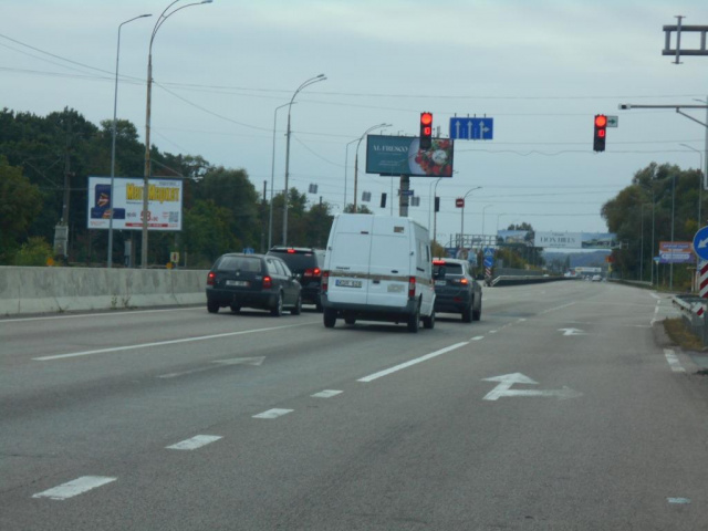 Щит 6x3,  Дніпровське шосе, траса Н-01 "Київ-Знам'янка", км 20+820 ліво