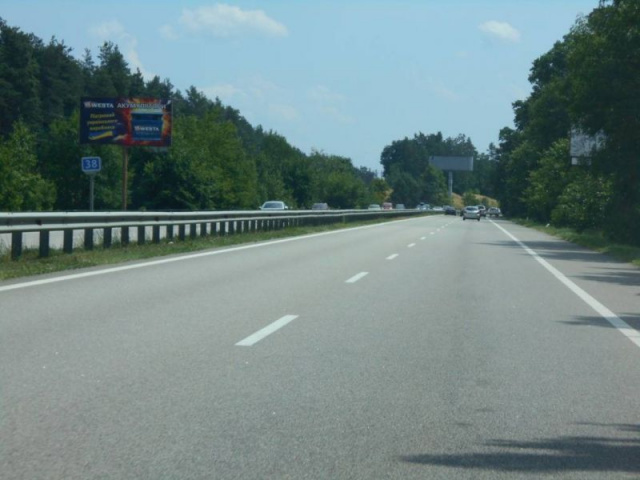 Щит 6x3,  Дніпровське шосе, траса Н-01 "Київ-Знам'янка", км 38+300 ліво