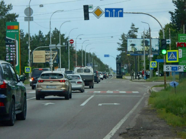 Щит 6x3,  Конча-Заспа, траса Р-01, км 29+930 право